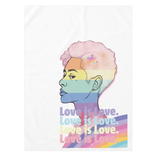 Liebe ist Liebe Tischdecke (Vorderseite)