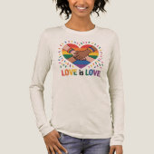 Liebe ist Liebe Tri-Blend Shirt (Vorderseite)