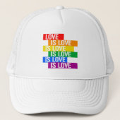 Liebe ist Liebe Truckerkappe (Vorderseite)