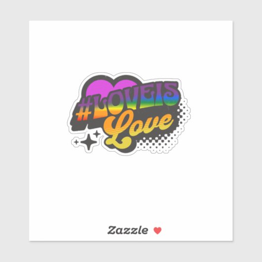 Liebe ist Liebe v2 Aufkleber (Blatt)