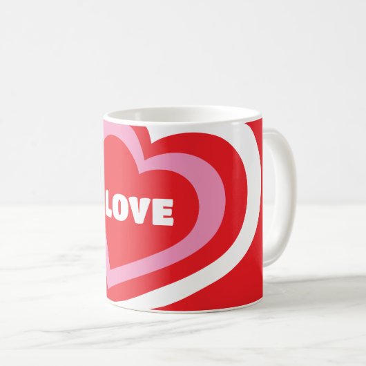 Liebe ist Liebe Valentine Kaffeetasse (VorderseiteRechts)