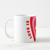 Liebe ist Liebe Valentine Kaffeetasse (Links)