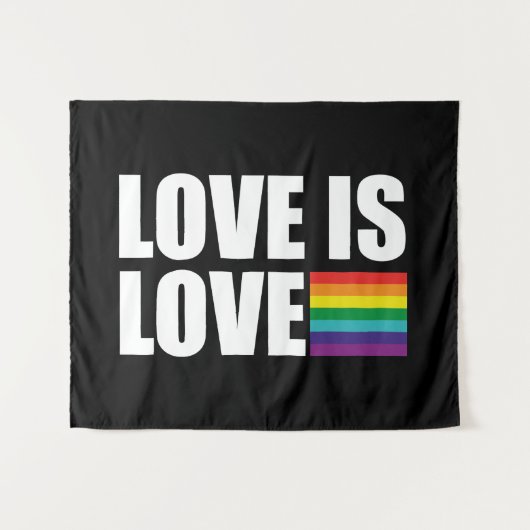 Liebe ist Liebe Wandteppich (Vorderseite (Horizontal))