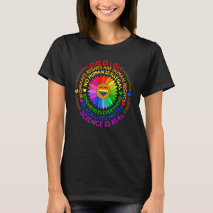 Liebe ist Liebe Wissenschaft ist wahre Freundlichk T-Shirt