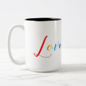 Liebe ist Liebe Zweifarbige Tasse (Links)