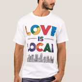 Liebe ist lokaler britischer T - Shirt - LGBTQ+-T- (Vorderseite)