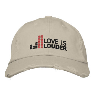 Liebe ist Louder Hat Bestickte Baseballkappe