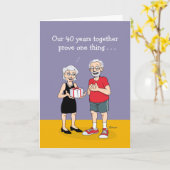 Liebe ist lustiger 40. Hochzeitstag Karte (Gelbe Blume)