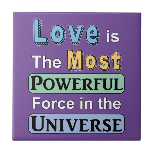 Liebe ist mächtig fliese (Vorderseite)