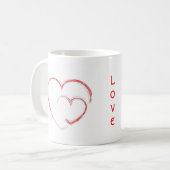 Liebe ist mächtig, jenseits von Worten - Tasse (Vorderseite Links)