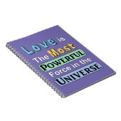 Liebe ist mächtig notizblock (Rechte Seite)