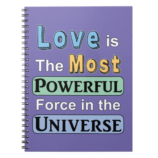 Liebe ist mächtig notizblock (Vorderseite)