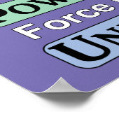 Liebe ist mächtiges Poster (Ecke)