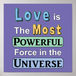 Liebe ist mächtiges Poster
