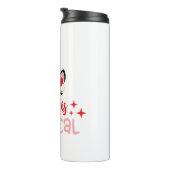 Liebe ist magisches Einhorn Thermosbecher (Nach rechts gedreht)