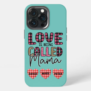 Liebe ist Mama genannt zu werden, Personalisierbar iPhone 13 Pro Hülle