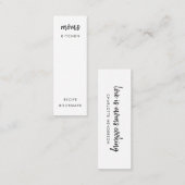 Liebe ist Mama Kochen | Mini Recipe Lesezeichen Ca Visitenkarte (Vorne/Hinten)