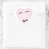 Liebe ist mein Akita Sticker (Tasche)
