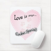 Liebe ist mein Cocker Spanisch Mousepad (Mit Mouse)