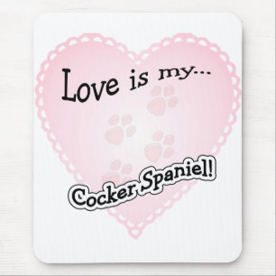 Liebe ist mein Cocker Spanisch Mousepad