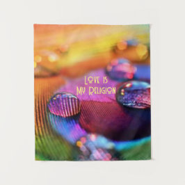 LIEBE IST MEIN RELIGION WALLART Tapestry (50" x 60 Wandteppich