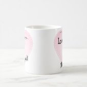 Liebe ist mein Samoyed Kaffeetasse (Mittel)