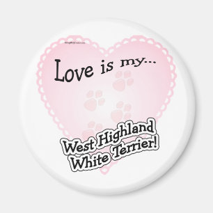 Liebe ist mein West Highland White Ter... Magnet