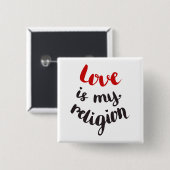 Liebe ist meine Religion Button (Vorne & Hinten)