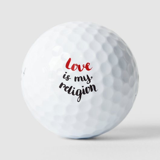 Liebe ist meine Religion Golfball (Vorderseite)