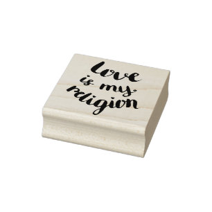 Liebe ist meine Religion Gummistempel