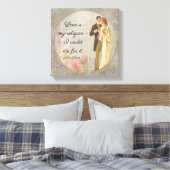 Liebe ist Meine Religion _Keats - Leinwand (Insitu (Schlafzimmer))