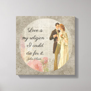 Liebe ist Meine Religion _Keats - Leinwand