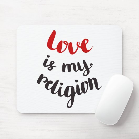 Liebe ist meine Religion Mousepad (Mit Mouse)