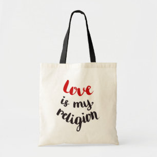 Liebe ist meine Religion Tragetasche
