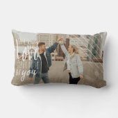 Liebe ist | Modernes Overlay Custom Happy Couple F Lendenkissen (Rückseite)