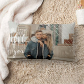 Liebe ist | Modernes Overlay Custom Happy Couple F Lendenkissen (Decke)