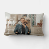Liebe ist | Modernes Overlay Custom Happy Couple F Lendenkissen (Vorderseite)
