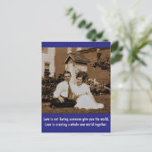 Liebe ist nicht, dass jemand dir die Welt gibt... Postkarte (Stehend Vorderseite)