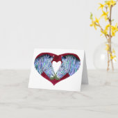 "Liebe ist nicht schwarz & weiß" - Merkkarte Karte (Gelbe Blume)