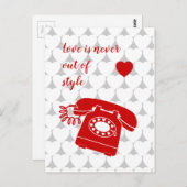 Liebe ist nie aus dem Stil Postkarte (Vorne/Hinten)
