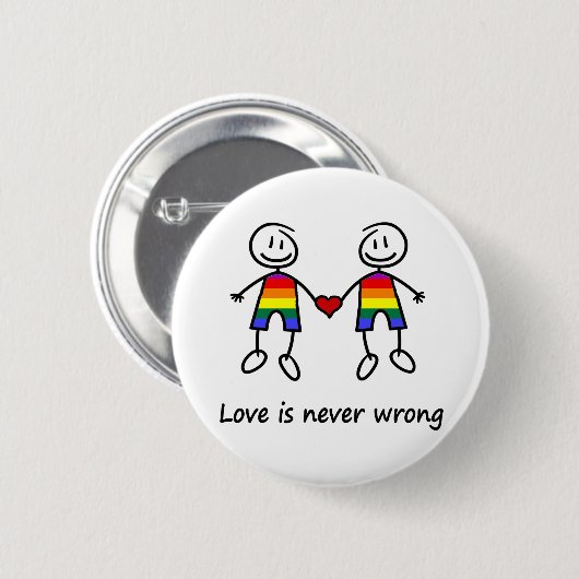 Liebe ist nie falsch button (Vorne & Hinten)