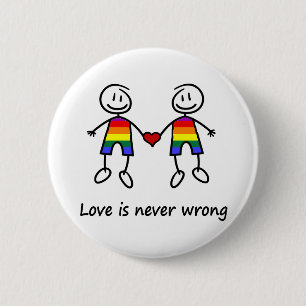 Liebe ist nie falsch button