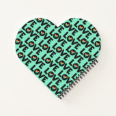 Liebe ist nie falsch LGBTQ Stolz Monat Notizblock (Rückseite)