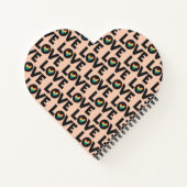 Liebe ist nie falsch LGBTQ Stolz Monat Notizblock (Rückseite)