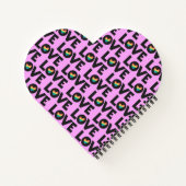 Liebe ist nie falsch LGBTQ Stolz Monat rosa Notizblock (Rückseite)