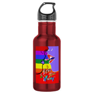 Liebe ist nie falscher Stolz Edelstahlflasche
