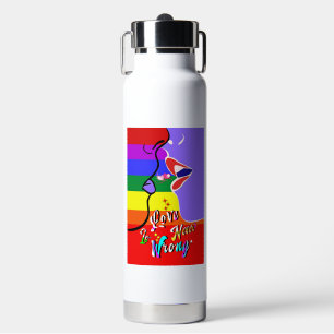 Liebe ist nie falscher Stolz Trinkflasche