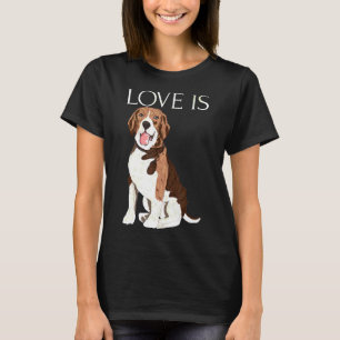 Liebe ist Niedlich Beagle Beagles Welpen Haustiere T-Shirt