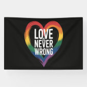 Liebe ist niemals falsch Pride Month LGBT Banner (Horizontal)