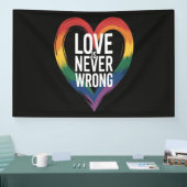 Liebe ist niemals falsch Pride Month LGBT Banner (Messe)
